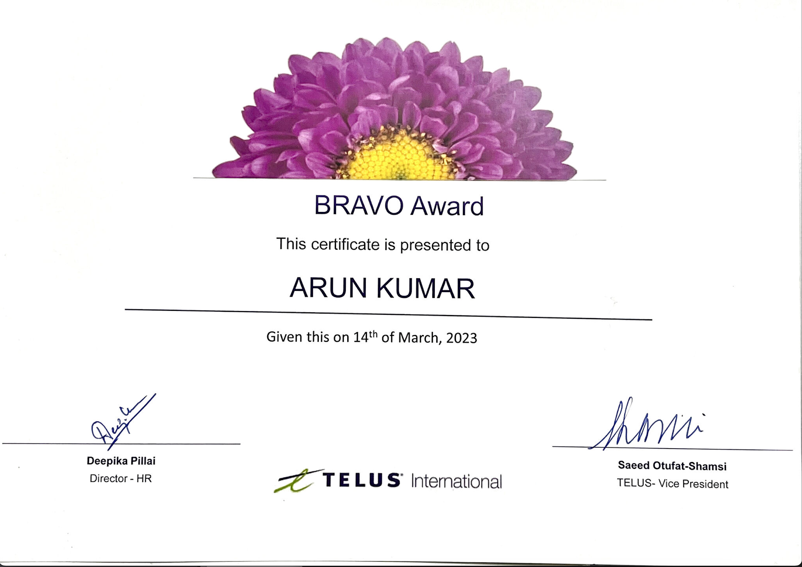 Certificate 1