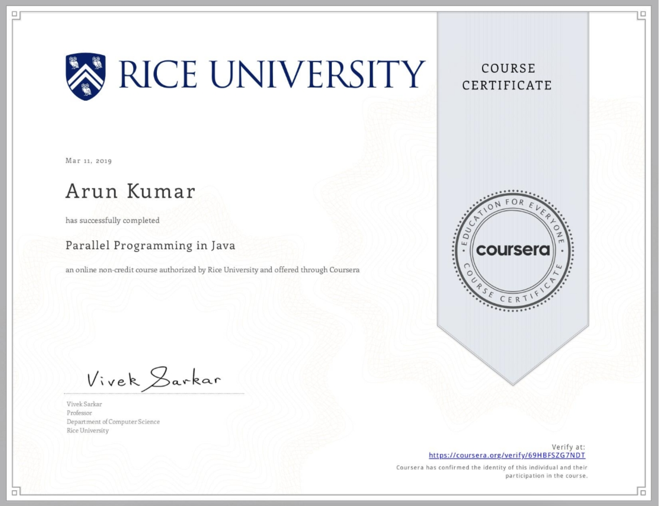 Certificate 7
