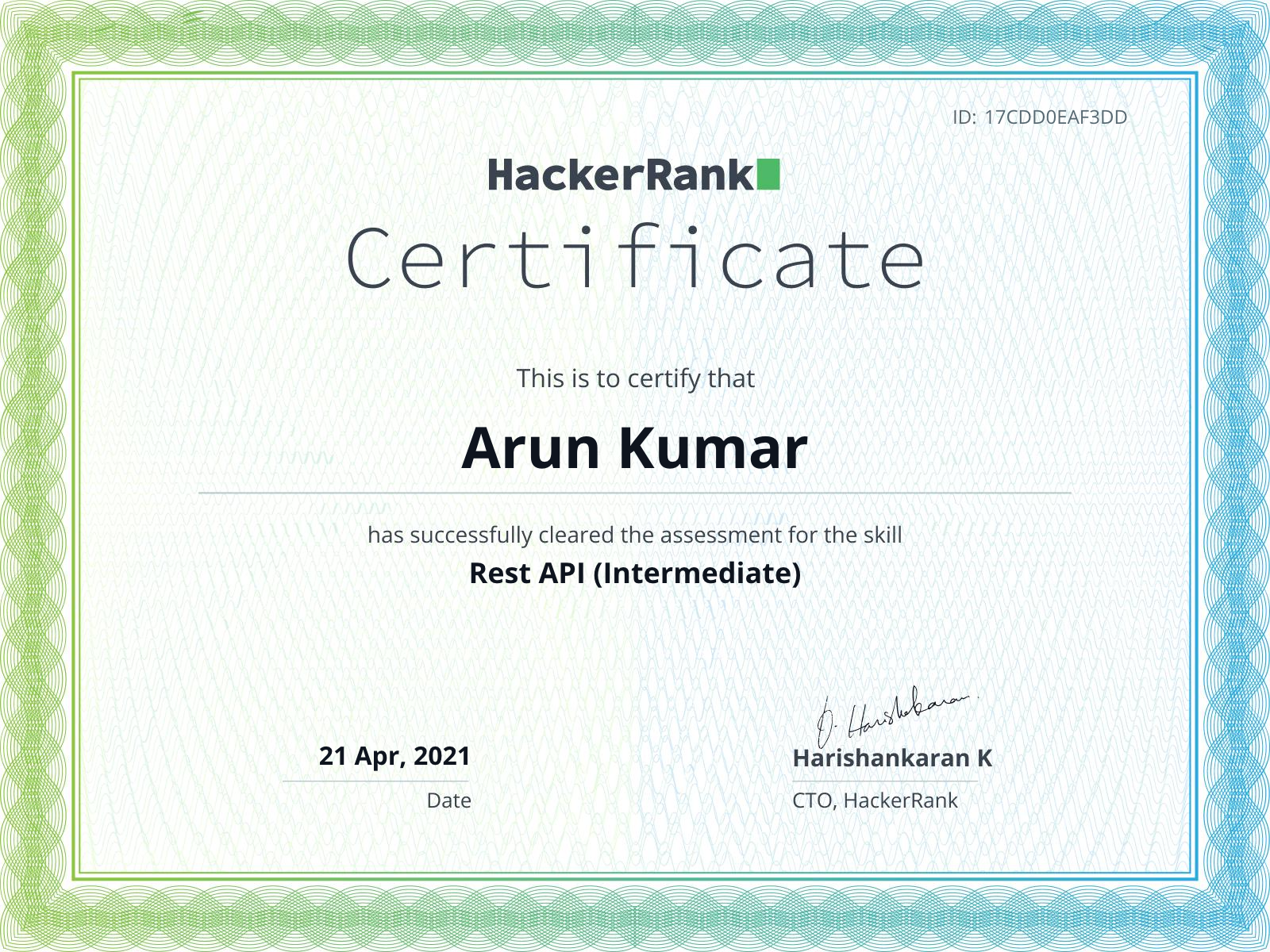 Certificate 9